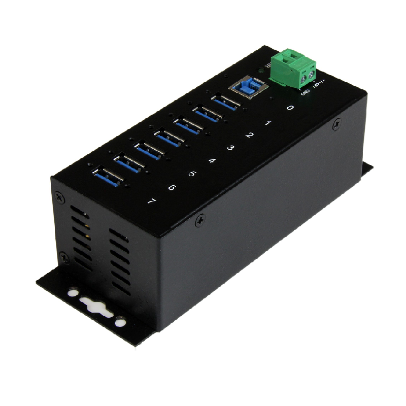 StarTech ST7300USBME 7 Port Industrial USB 3.0 Hub with ESD & 350W Surge Protection