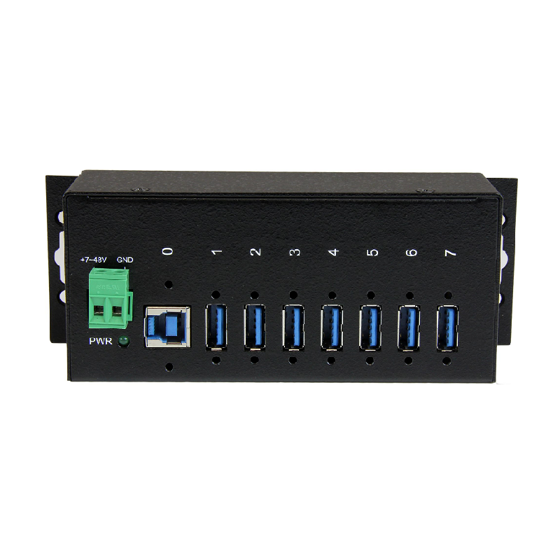 StarTech ST7300USBME 7 Port Industrial USB 3.0 Hub with ESD & 350W Surge Protection
