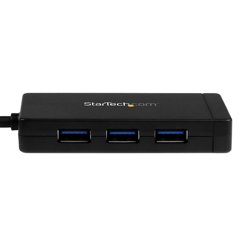 StarTech HB30C3A1GE 3-Port USB-C to 3x USB-A Hub w/GbE - Includes Power Adapter