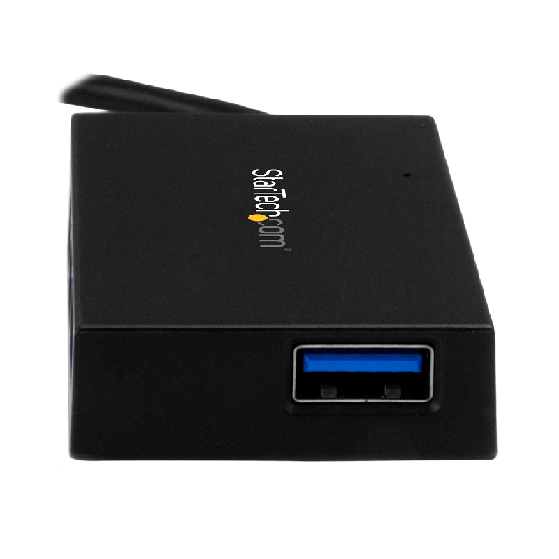 StarTech HB30C4AFS 4 Port USB C Hub - USB Type-C Hub w/ 4x USB-A Ports + Power Adapter
