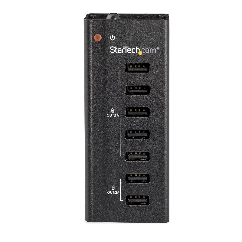 StarTech ST7C51224EU 7-Port USB Charging Station with 5x 1A Ports and 2x 2A Ports