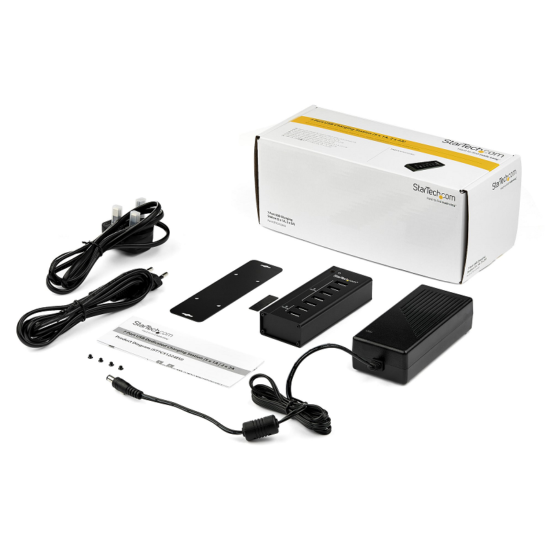 StarTech ST7C51224EU 7-Port USB Charging Station with 5x 1A Ports and 2x 2A Ports