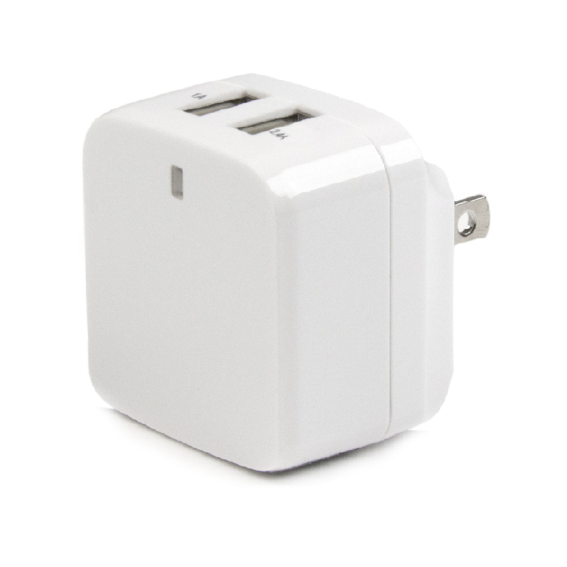 StarTech USB2PACWH Dual-Port USB Wall Charger - International Travel - 17W/3.4A - White