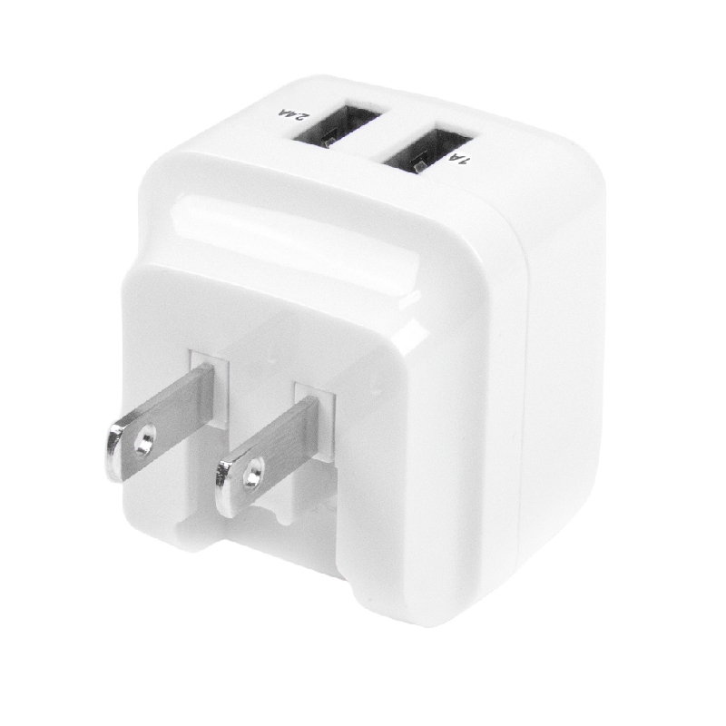 StarTech USB2PACWH Dual-Port USB Wall Charger - International Travel - 17W/3.4A - White