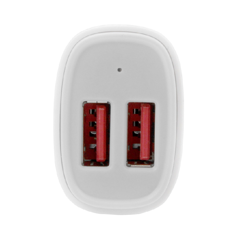 StarTech USB2PCARWHS Dual-Port USB Car Charger - 24W/4.8A - White