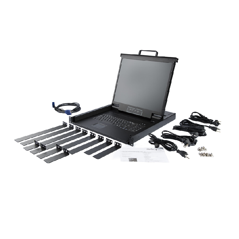StarTech RKCONS1901 RM KVM Console w/ 19 inch LCD Monitor for Server Rack