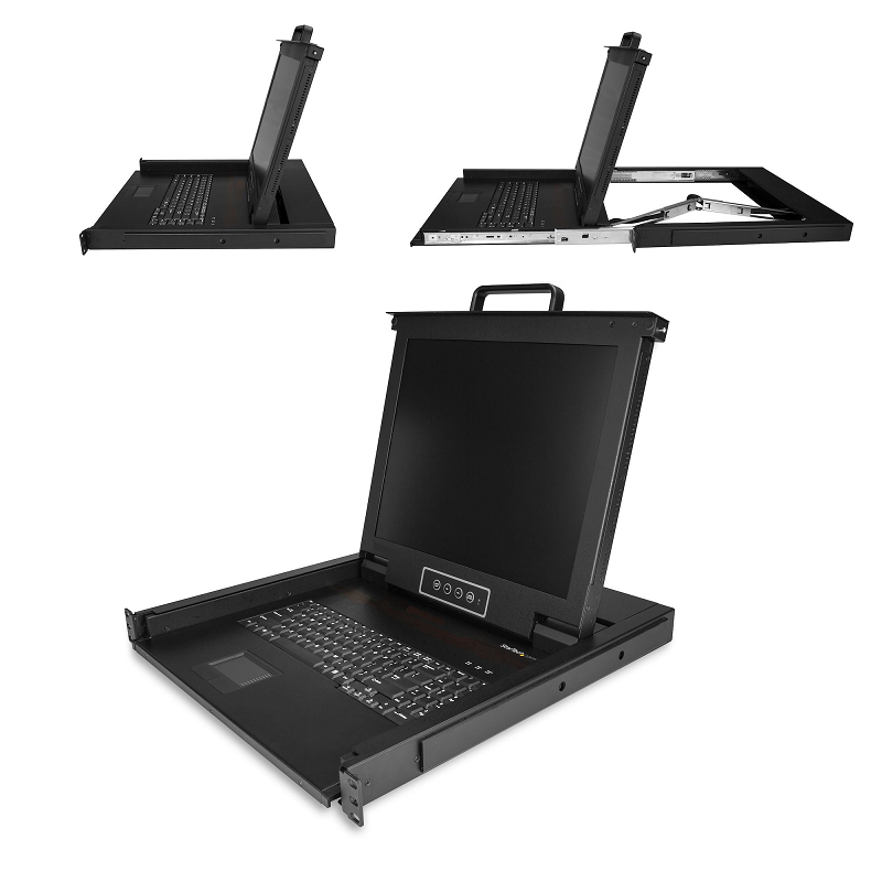 StarTech RKCONS1701 RM KVM Console - Single Port VGA KVM w/17 inch LCD Monitor for Server Rack