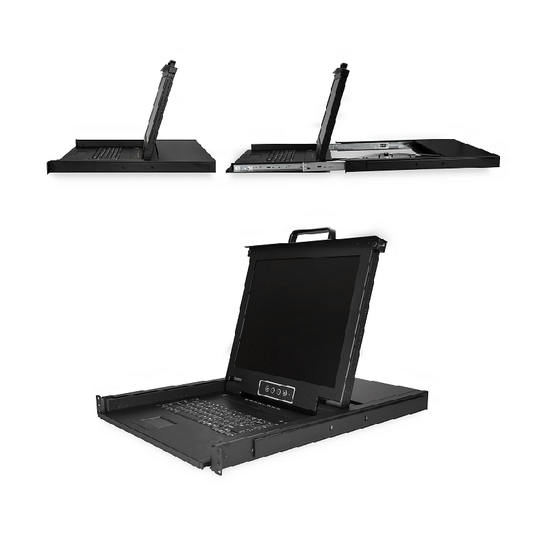 StarTech RKCONS1708K 8 Port RM KVM Console w/ 6ft Cables & 17 inch LCD Monitor
