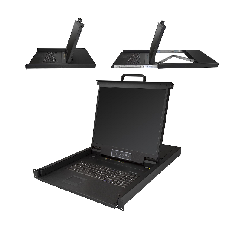 StarTech RKCONS1908K 8 Port RM KVM Console w/6ft Cables & 19 inch LCD Monitor