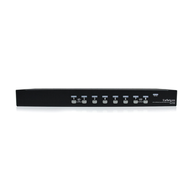StarTech SV831DUSBU 8 Port 1U Rackmount USB KVM Switch with OSD