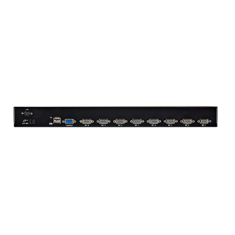 StarTech SV831DUSBUK 8 Port 1U Rackmount USB KVM Switch Kit with OSD and Cables