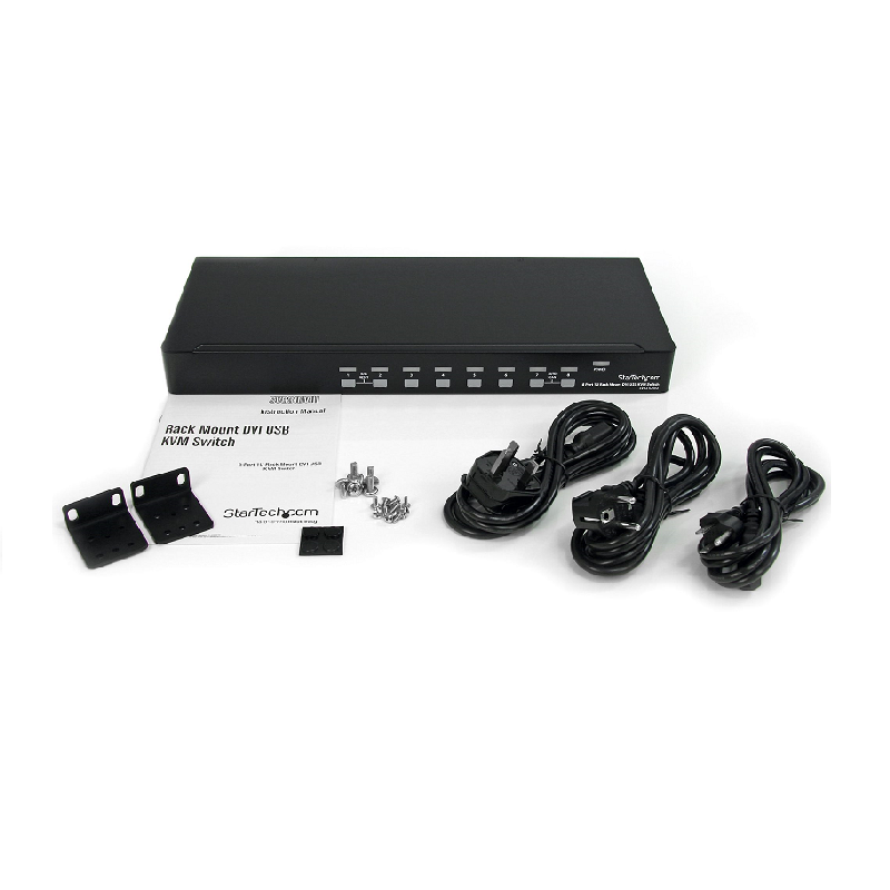 StarTech SV831DVIU 8 Port 1U Rackmount DVI USB KVM Switch