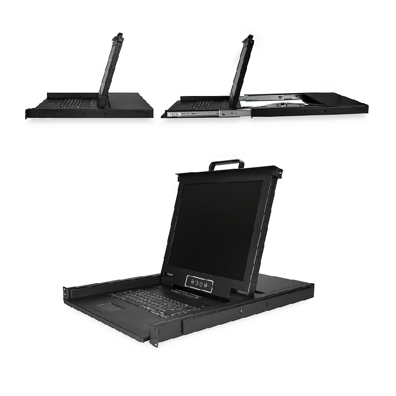 StarTech RKCONS1716K 16 Port RM KVM Console w/ 6ft Cables & 17 inch LCD Monitor