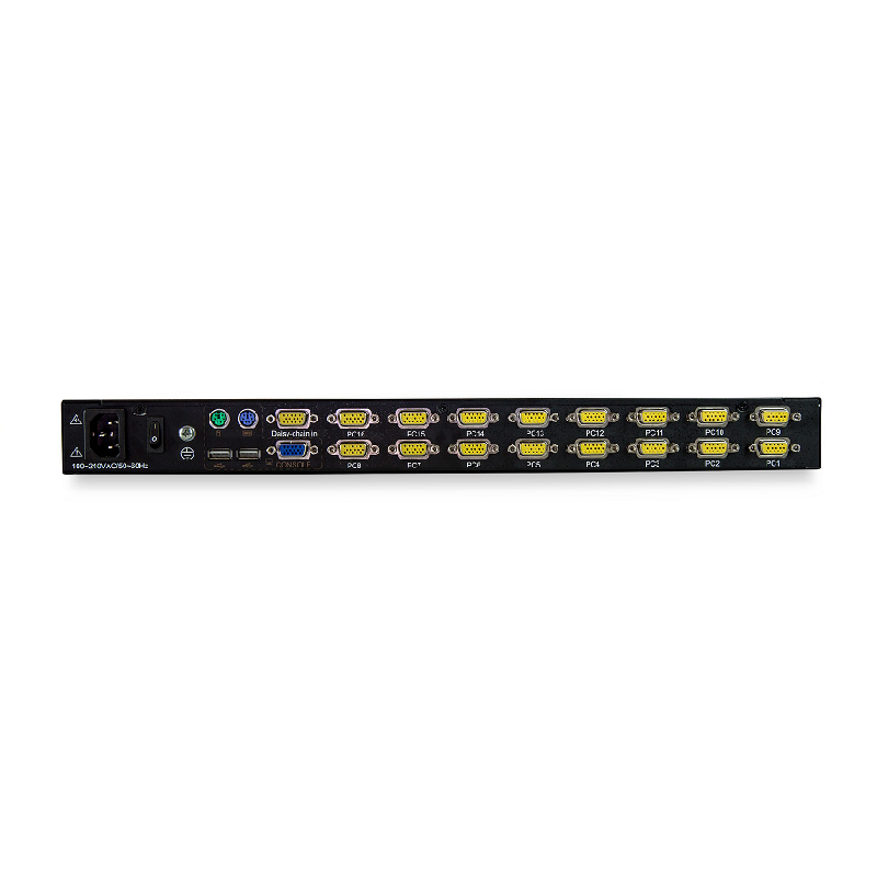 StarTech RKCONS1716K 16 Port RM KVM Console w/ 6ft Cables & 17 inch LCD Monitor