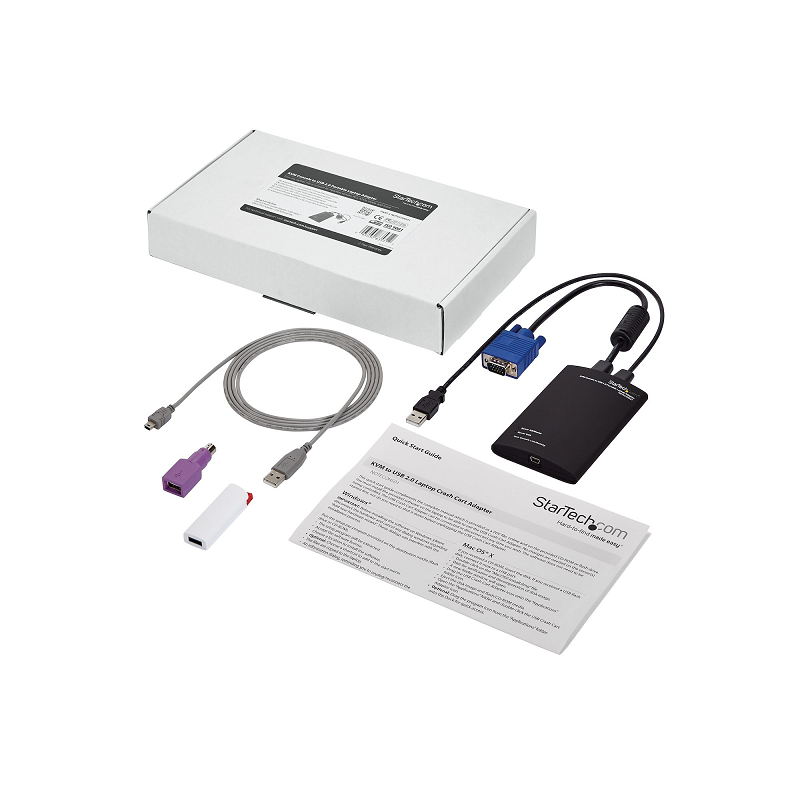 StarTech NOTECONS01 KVM Console to USB 2.0 Portable Laptop Crash Cart Adapter