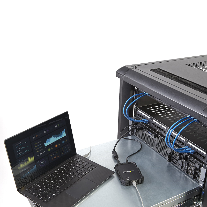 StarTech NOTECONS02X Laptop-to-Server KVM Console with Rugged Housing