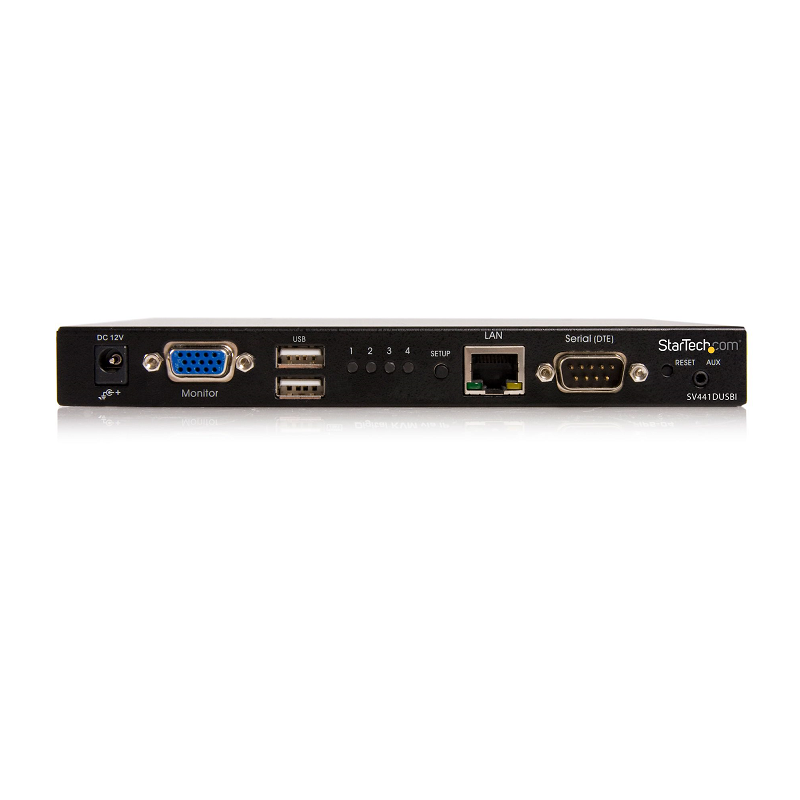 StarTech SV441DUSBI 4 Port USB VGA IP KVM Switch with Virtual Media