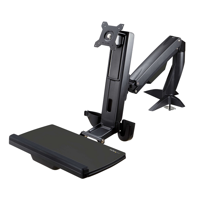 StarTech ARMSTSCP1 Sit Stand Monitor Arm - Desk Mount Adjustable Sit-Stand Workstation Arm
