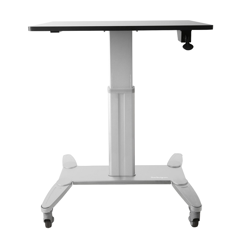 StarTech STSCART Mobile Standing Desk Portable Ergonomic Height Adjustable Cart on Wheels