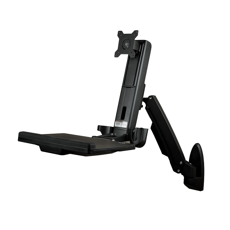 StarTech WALLSTS1 Articulating Full Motion Standing Desk w/Ergonomic Height Adj. Monitor
