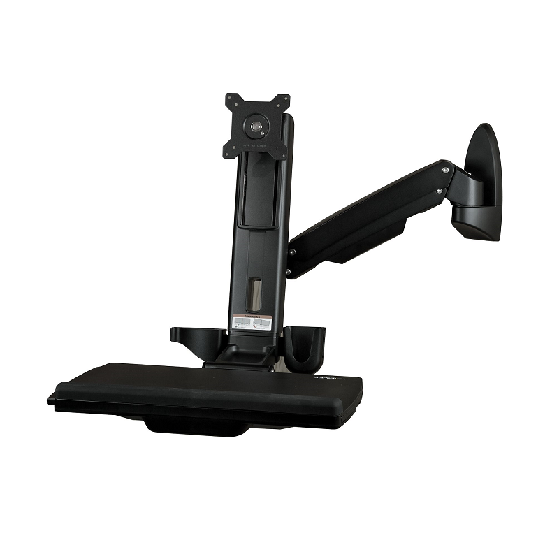 StarTech WALLSTS1 Articulating Full Motion Standing Desk w/Ergonomic Height Adj. Monitor