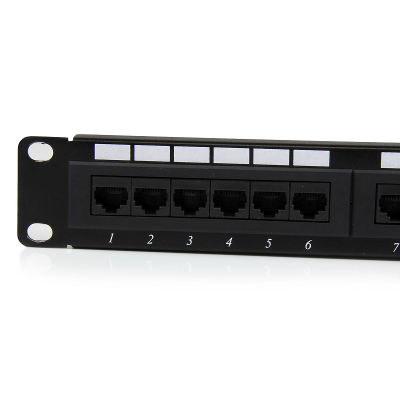 StarTech C6PANEL24 24 Port 1U Rackmount Cat 6 110 Patch Panel