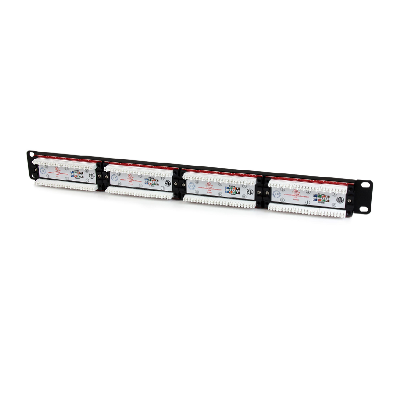StarTech C6PANEL24 24 Port 1U Rackmount Cat 6 110 Patch Panel