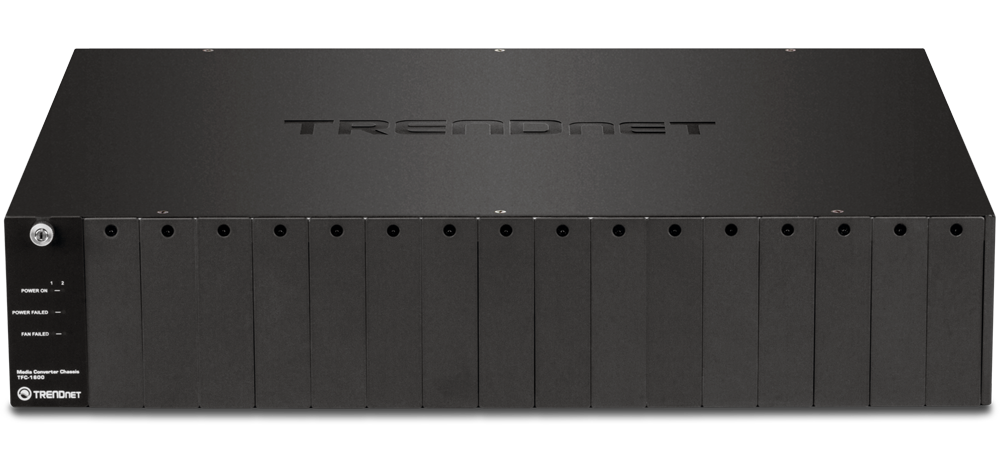 TRENDnet 16-Bay Fiber Converter Chassis System