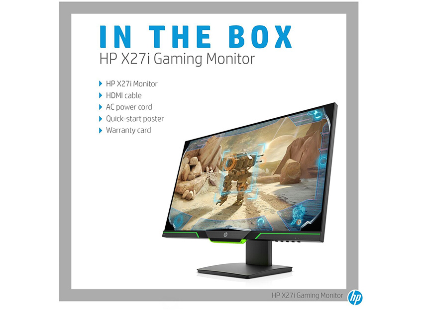 HP 8GC08AA X27i 2K IPS 27in Gaming Monitor 144Hz, 4ms response / 144Hz refresh