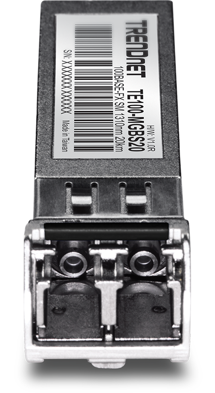 TRENDnet TE100-MGBS20 Mini-GBIC Multi-Mode 100-Base-LX LC Module (20KM)