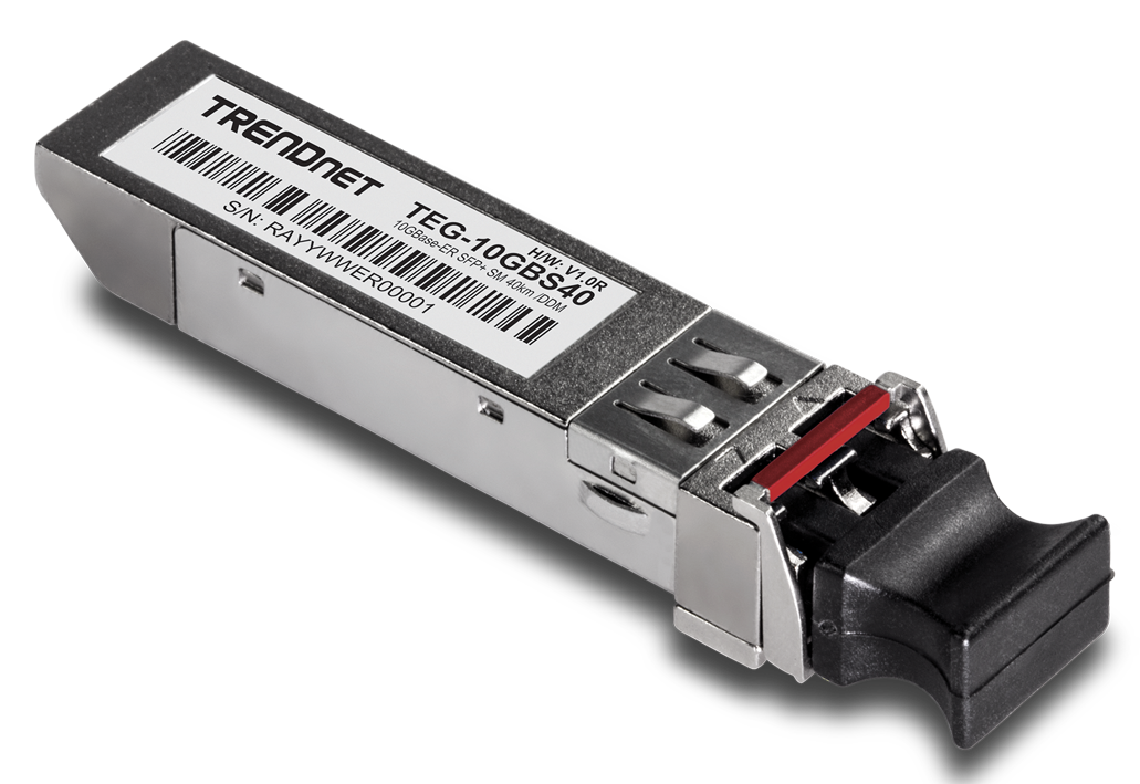 TRENDnet TEG-10GBS40 10GBASE-LR SFP+ Single Mode LC Module (40KM with DDM)