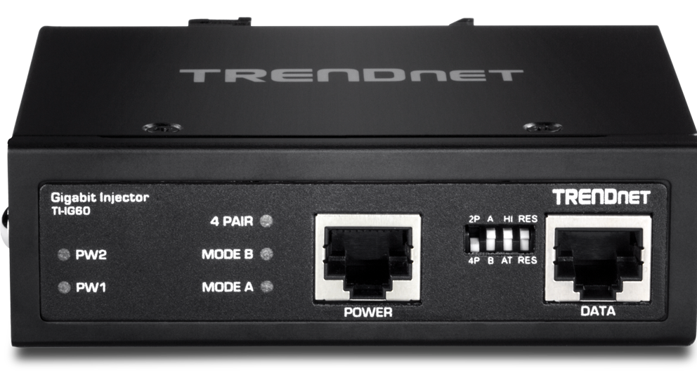 TRENDnet TI-IG60 Hardened Industrial 60W Gigabit PoE+ Injector