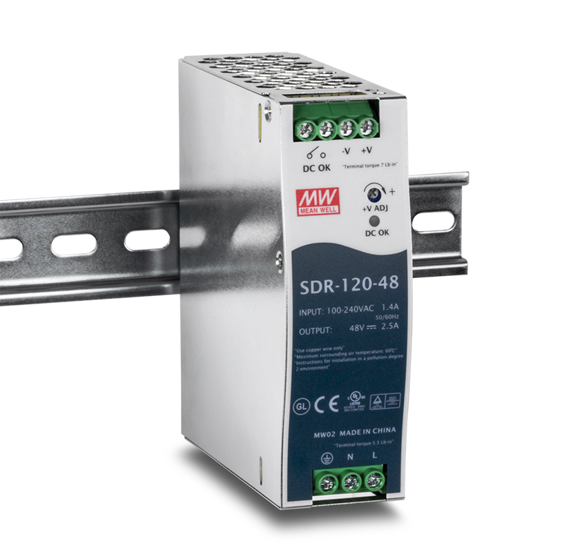 TRENDnet TI-S12048 DIN Rail 48V 120W Power Supply for TI-PG541