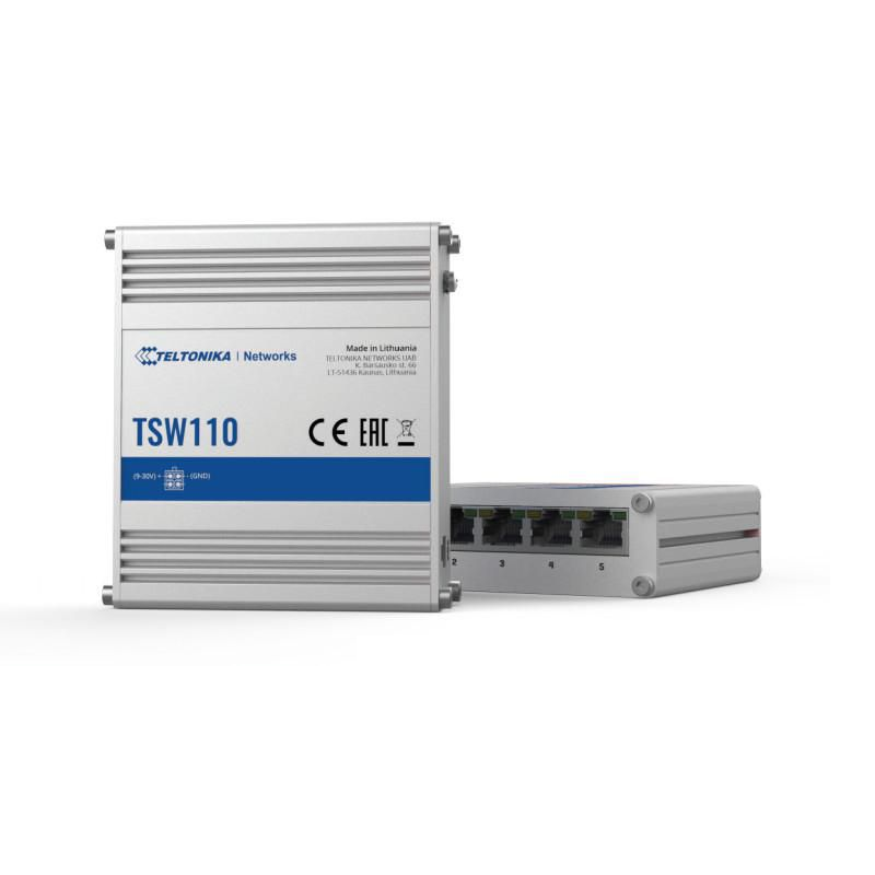 Teltonika TSW110 L2 Unmanaged x5 Port Switch