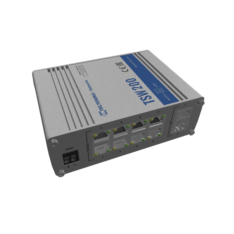 Teltonika TSW200 PoE+ Gigabit Ethernet x8 Port Switch