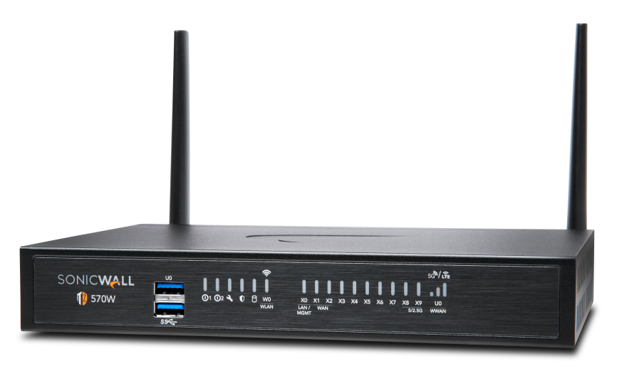 SonicWall 02-SSC-5680 TZ570W AC Firewall Appliance with 1yr APSS - Advanced Edition