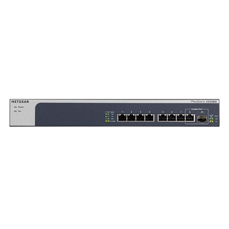 Netgear XS508M 8-Port 10-Gigabit/Multi-Gigabit Ethernet Unmanaged Switch