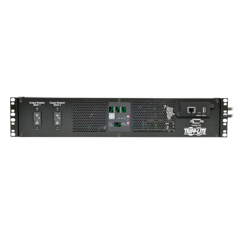 Tripp Lite TAA-Compliant 7.4kW Single-Phase ATS/Switched PDU, 230V Outlets (16 C13 & 2 C19)