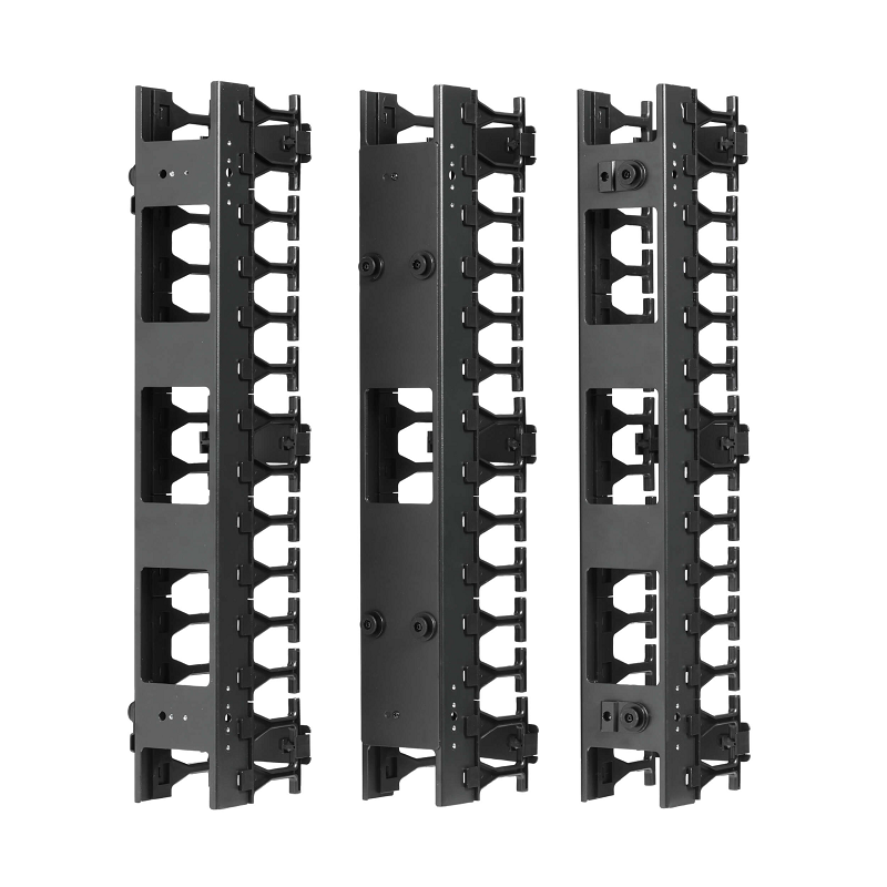 Tripp Lite SmartRack 3 in. Wide High Capacity Vertical Cable Manager - Double finger duct