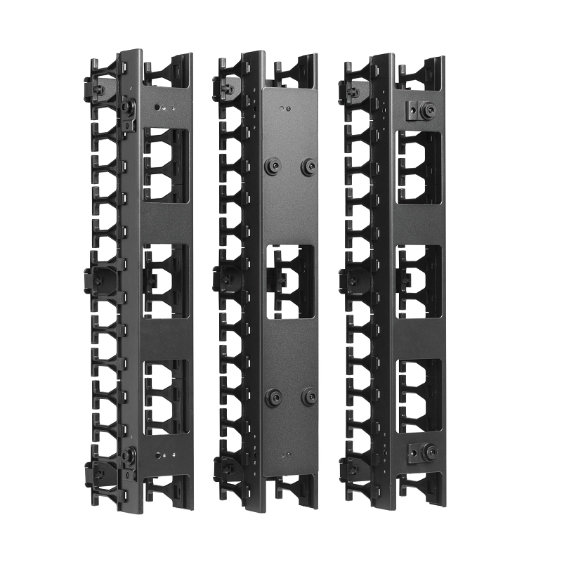 Tripp Lite SmartRack 3 in. Wide High Capacity Vertical Cable Manager - Double finger duct