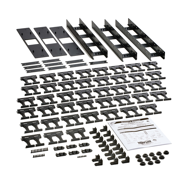 Tripp Lite SmartRack 3 in. Wide High Capacity Vertical Cable Manager - Double finger duct