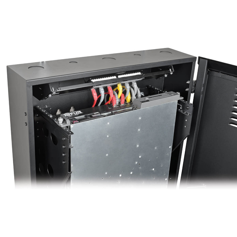 Tripp Lite SmartRack 4U Low-Profile Vertical-Mount Server-Depth Wall-Mount Rack Enclosure Cabinet