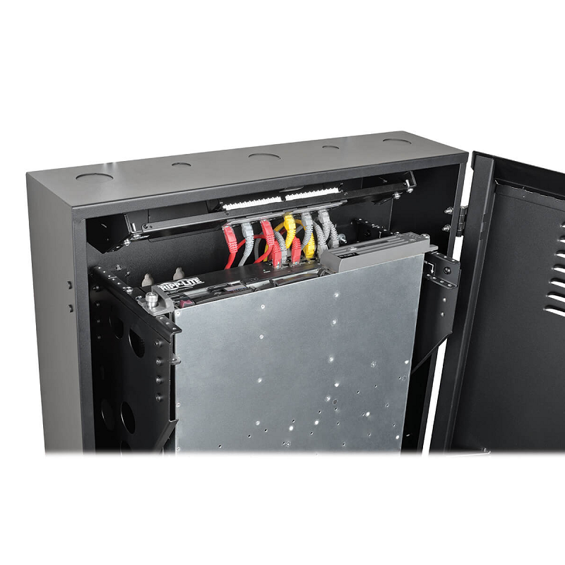 Tripp Lite SmartRack 6U Low-Profile Vertical-Mount Server-Depth Wall-Mount Rack Enclosure Cabinet