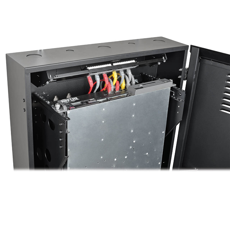 Tripp Lite SmartRack 6U Low-Profile Vertical-Mount Switch-Depth Wall-Mount Rack Enclosure Cabinet
