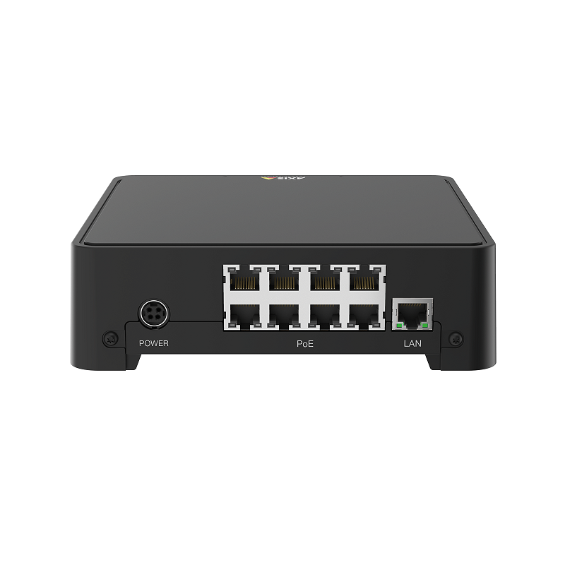 Axis 02046-003 S3008 4 TB Compact Recorder with Integrated Switch for UHD Surveillance