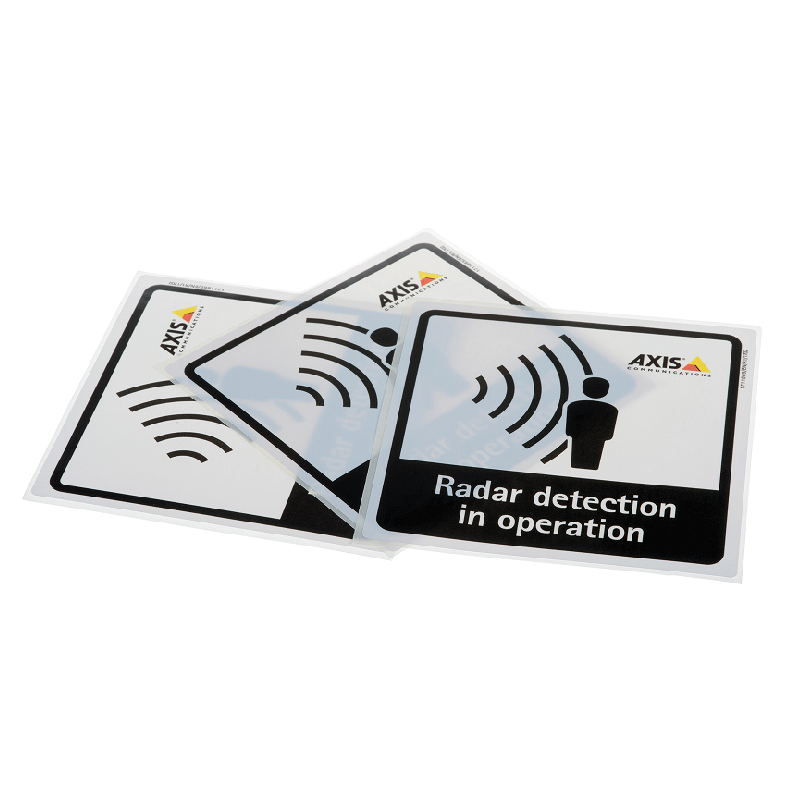 Axis 01551-001 Radar Detection Sticker EN 10 Pieces