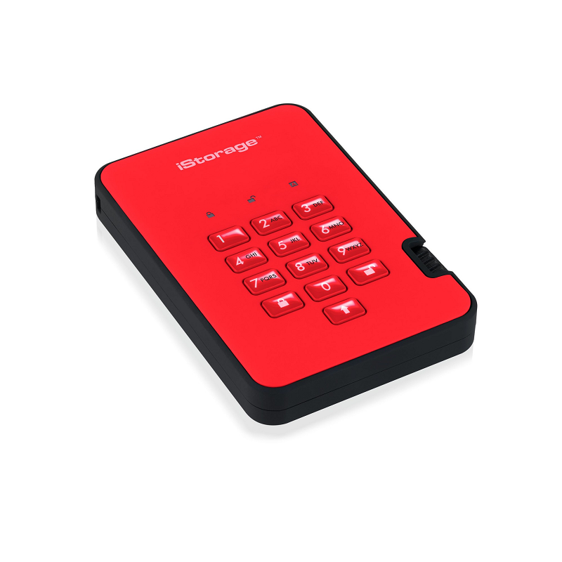 iStorage diskAshur2 HDD - Fiery Red