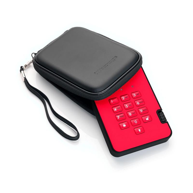 iStorage diskAshur2 HDD - Fiery Red