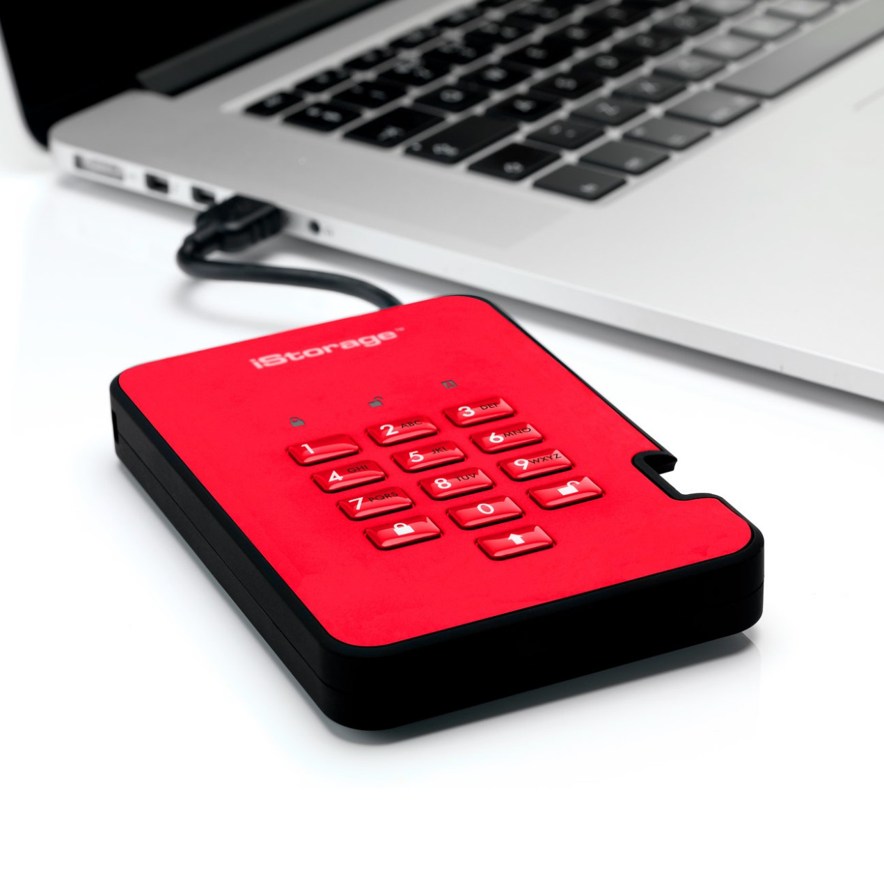 iStorage diskAshur2 HDD - Fiery Red
