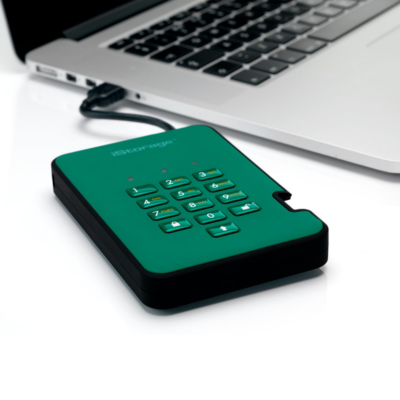 iStorage diskAshur2 HDD - Racing Green